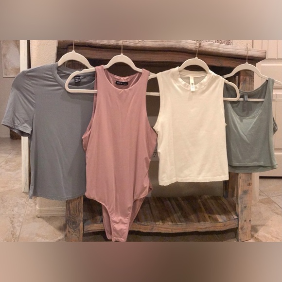 SKIMS Tops - SKIMS & SHEIN Bundle - Women's Tops & Bodysuit - Size Large (Lot of 4 Pieces)